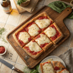 Authentic Sicilian Pizza The Best Homemade Recipe 65 Finished authentic Sicilian pizza with golden crust and melted cheese