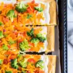 Cold Veggie Pizza: Nostalgic, Irresistible, and Wonderfully Simple 67 cold veggie pizza recipe card with ingredients and steps