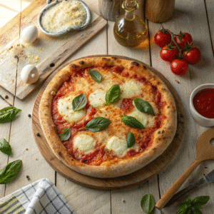 Classic Margherita Pizza Recipe fresh from the oven