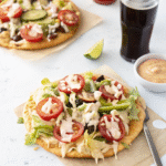 Air Fryer Cheeseburger Pizza
